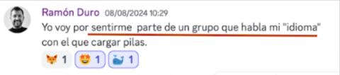 Testimonio de una asistente