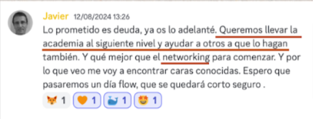 Testimonio de una asistente